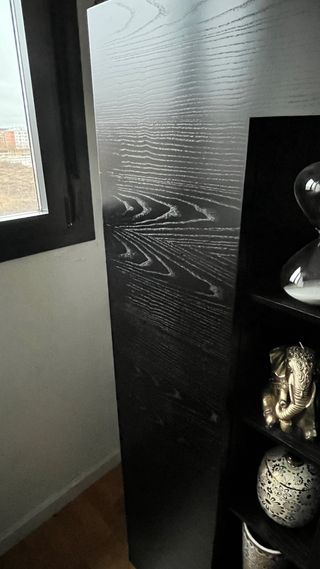 Mueble salón moderno negro y blanco