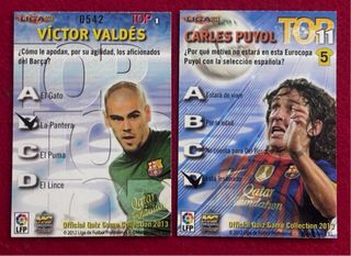 MUNDICROMO SPORT 2013 PUYOL VALDES TRADING CARDS
