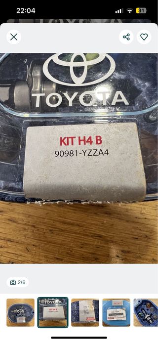 Kit Lâmpadas Toyota H4 B Novo