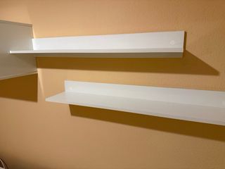 Mueble TV blanco y madera