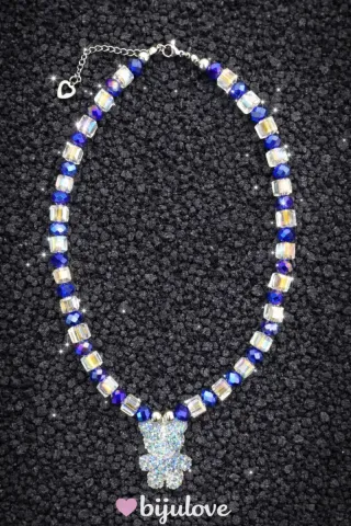 Collar oso brillante