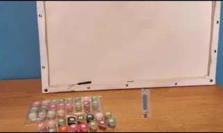 Kit Pintura fácil Lienzo pinceles pinturas 20x30