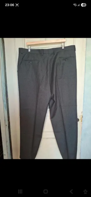 Pantaloni sartoriali lana vergine grigi