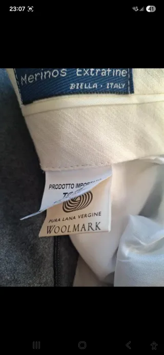 Pantaloni sartoriali lana vergine grigi