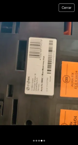 Silla coche Cybex Aura Fix azul