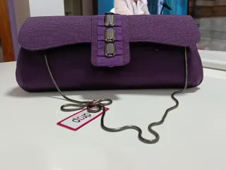Bolso de fiesta Drap morado