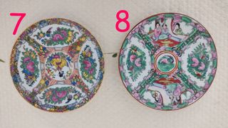 10 Platos Porcelana China Macau Antiguos