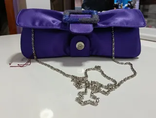 Bolso de fiesta Drap morado