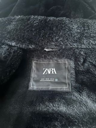 Plumas Zara Marrón Talla M