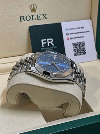 Reloj Rolex Datejust Esfera Azul