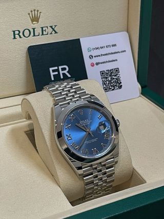 Reloj Rolex Datejust Esfera Azul