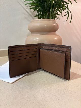 Cartera Coach Piel Marrón Hombre