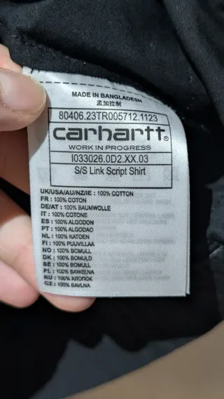 Camisa Carhartt Negra