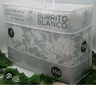 JuegodeCamaBurritoBlancoCoralina todos los tamaños