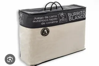 JuegodeCamaBurritoBlancoCoralina todos los tamaños