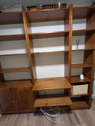 Estantería de pino macizo