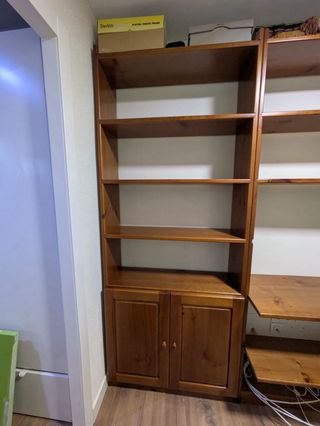 Estantería de pino macizo