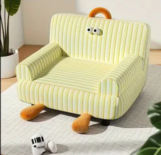 Sofá Cama Perro Rayas Suave 45cm x 35 cm