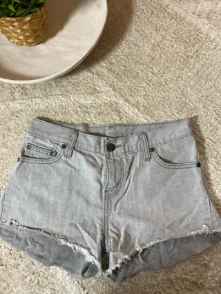 Levi's Shorts Vaqueros Grises Talla XS