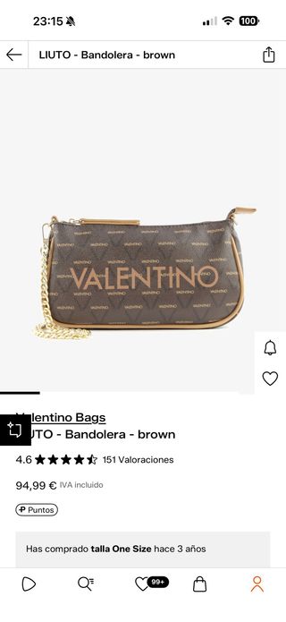 Bolso Valentino Marrón