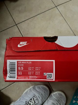 Nike Air Max Plus TN Bianche 43