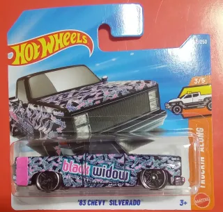 Hot Wheels '83 Chevy Silverado Black Widow