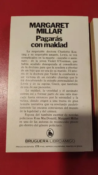 Lote 2 libros novela negra Bruguera