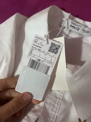 Camicia Bianca Mango Tg S Nuova