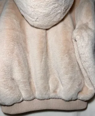 Chaqueta Zara Teddy Beige Talla S