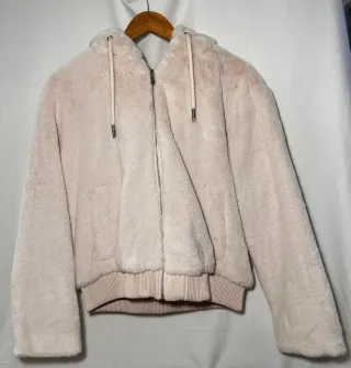 Chaqueta Zara Teddy Beige Talla S