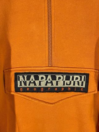 Sudadera Napapijri Media Cremallera Naranja