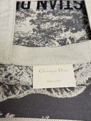 Bolso Christian Dior Book Tote Toile de Jouy Beige