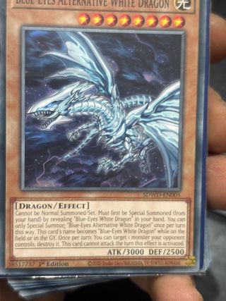 Carta Yu-Gi-Oh! Blue-Eyes Alternative White Dragon