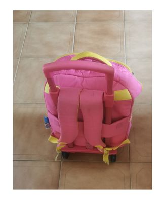 Mochila Ruedas Niña Rosa
