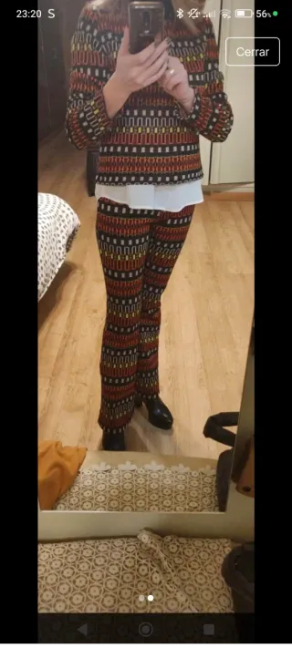 Conjunto estampado jersey y pantalón