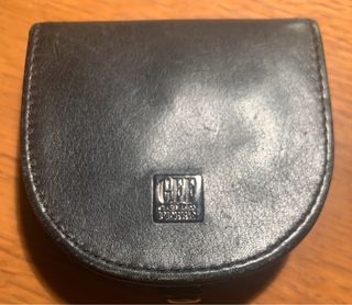 Portamonete Vintage Pelle Gianfranco Ferré Nero