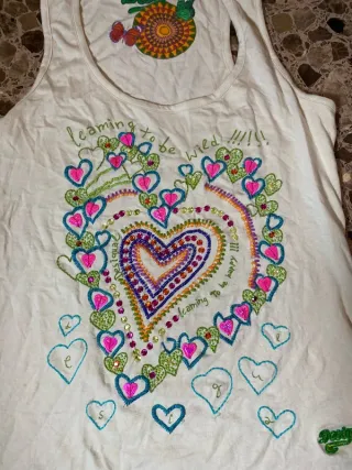 Camiseta sin mangas Desigual multicolor