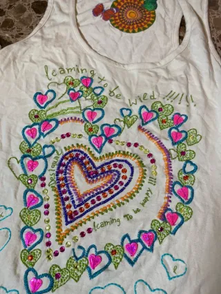 Camiseta sin mangas Desigual multicolor