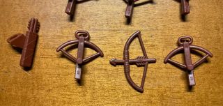 LEGO Castle: lotto 10 pezzi balestre e archi