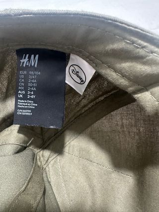 Gorra Mickey Mouse Verde y Blanca