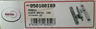 12 Herrajes Plata Mani-Grip Mano Izquierda 100mm.