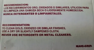 12 Herrajes Plata Mani-Grip Mano Izquierda 100mm.