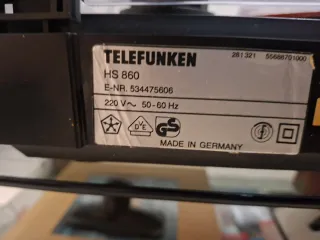 Tocadiscos Telefunken HS 860 Made in Germany