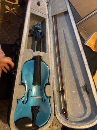 Violín 4/4 Azul con Estuche y Arco