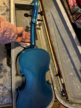 Violín 4/4 Azul con Estuche y Arco