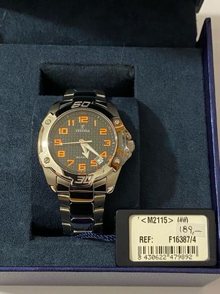 Orologio Festina Uomo Quarzo Acciaio Arancione