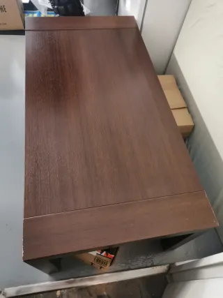 Mesa centro elevable madera maciza Wengué