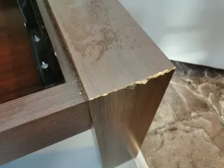 Mesa centro elevable madera maciza Wengué