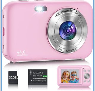 Macchina Fotografica Digitale Rosa 32GB