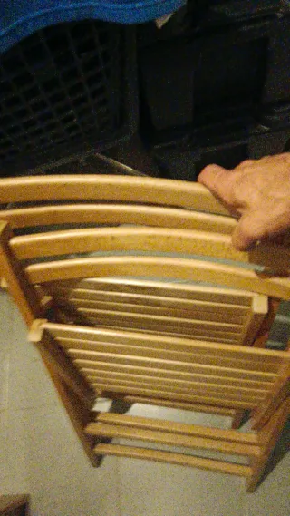 Sillas de madera plegables
